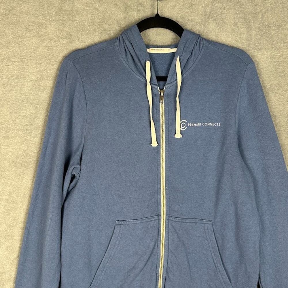 Marine Layer Sweatshirt Womens Medium Blue Afternoon Full Zip Hoodie Outdoor - Picture 2 of 14